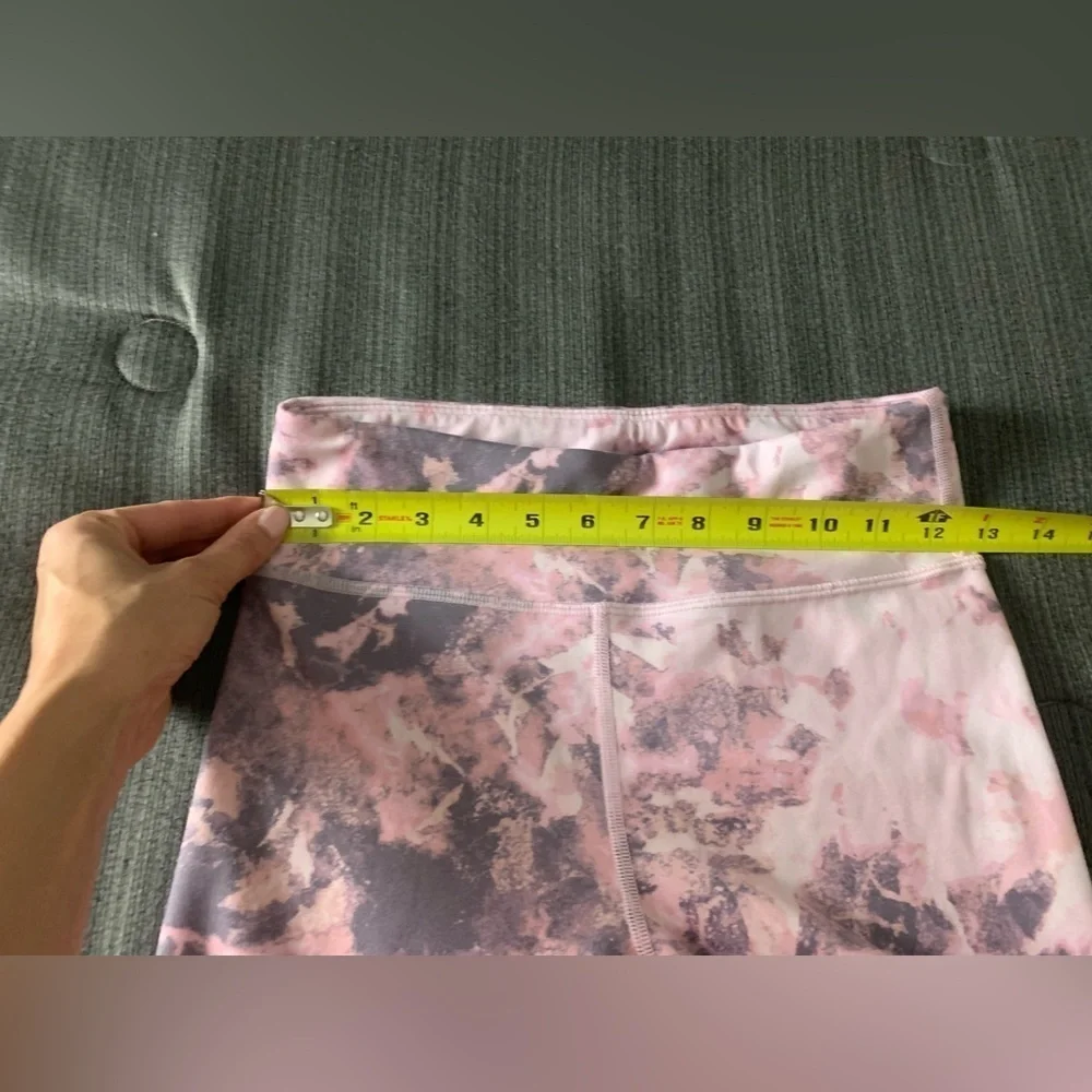 Athleta High Rise Chit Chat Tight Leggings Pink Tie-Dye Size 14 Extra Large